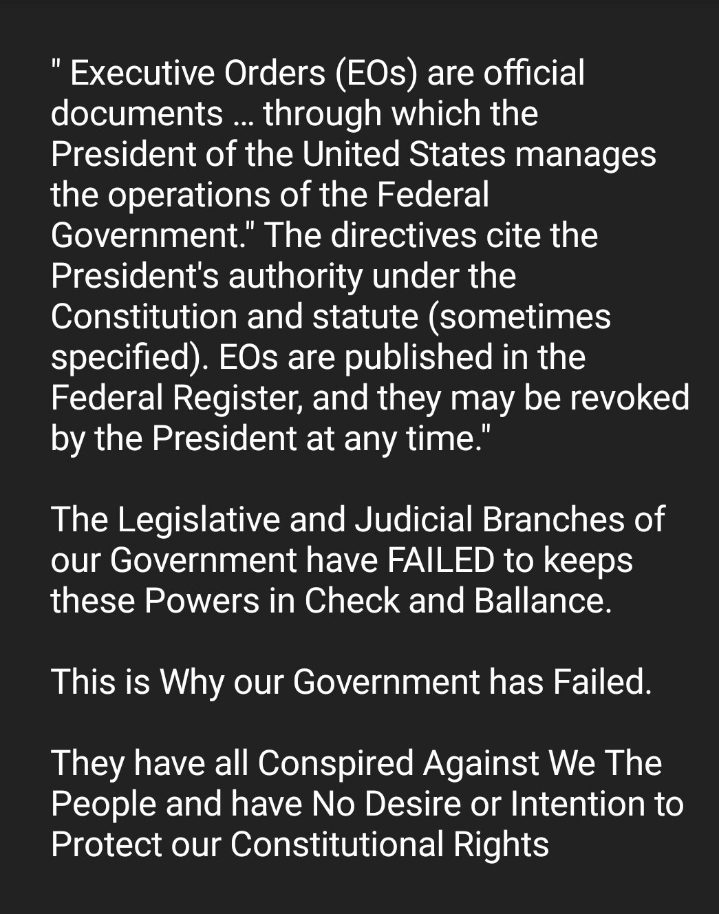 EXECUTIVE ORDERS-Laws Governing EO's 2fddf844de60ff96