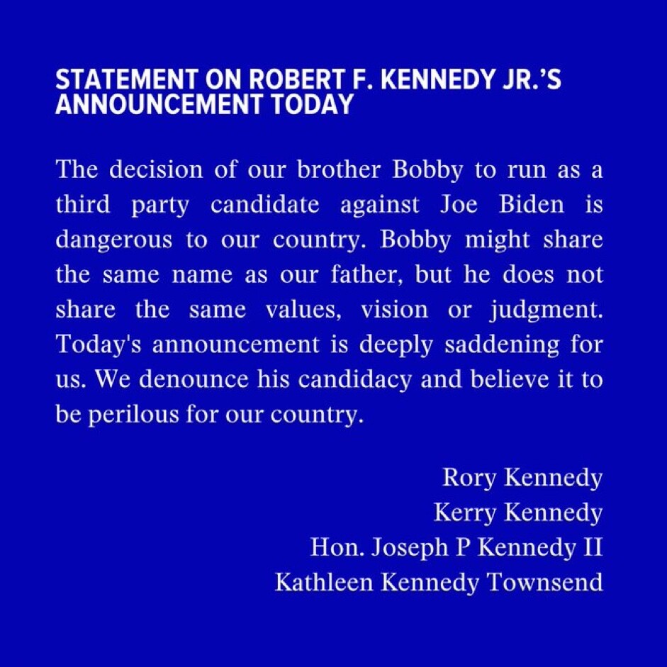 RFK Jr. announcing that he will run as an Independent 1b3f6ed5a5d82899