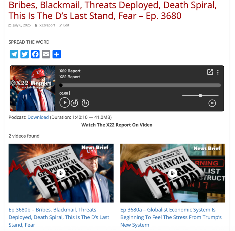 X22 Report (@X22Report)