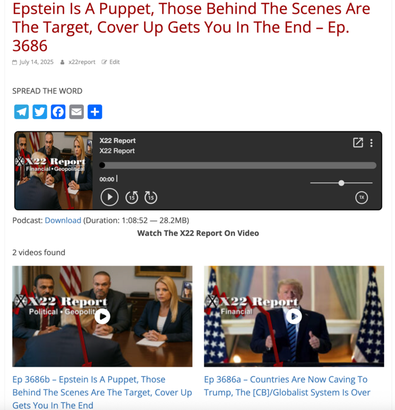 X22 Report (@X22Report)