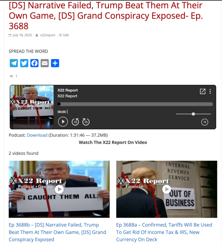 X22 Report (@X22Report)