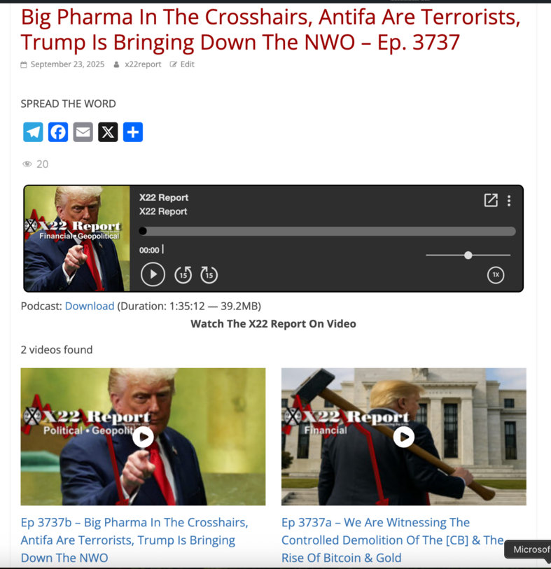 X22 Report (@X22Report)