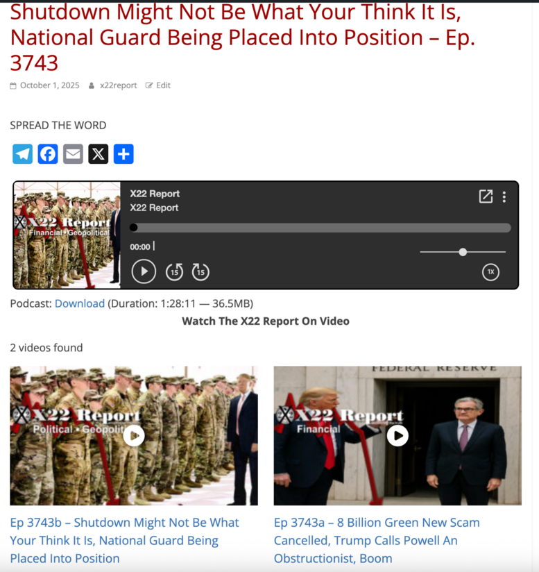 X22 Report (@X22Report)