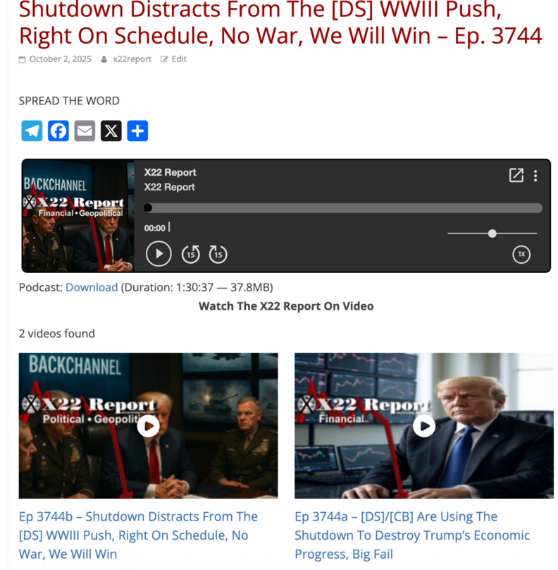 X22 Report (@X22Report)