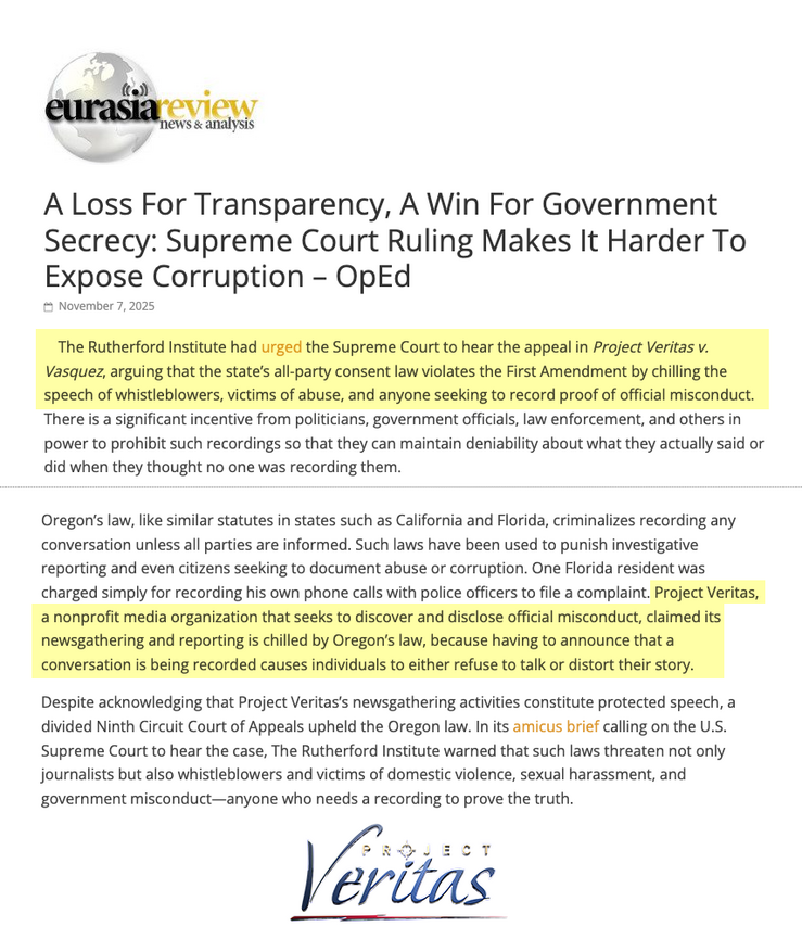 Project Veritas (@ProjectVeritas)