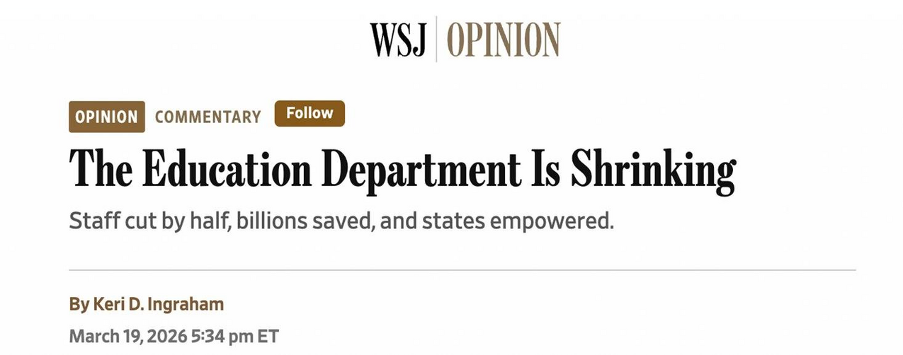 Secretary Linda McMahon (@EDSecMcMahon)