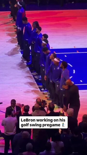 While listening to our National Anthem, LeBron James disrespects our Country! I said right from the beginning that he’s no good, a TOTAL…